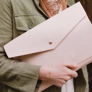 Glass ladder & co vegan leather portfolio clutch
